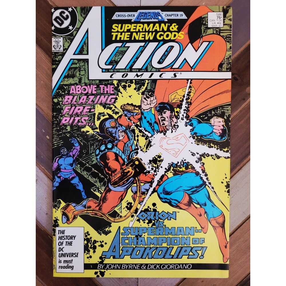 Action Comics #586 (DC 1987) John Byrne! Superman, Darkseid "Legends" Saga (FN)